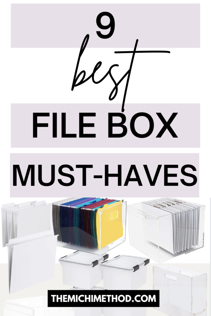 The Michi Method: Nine Best File Box Must-Haves by a Professional Organizer