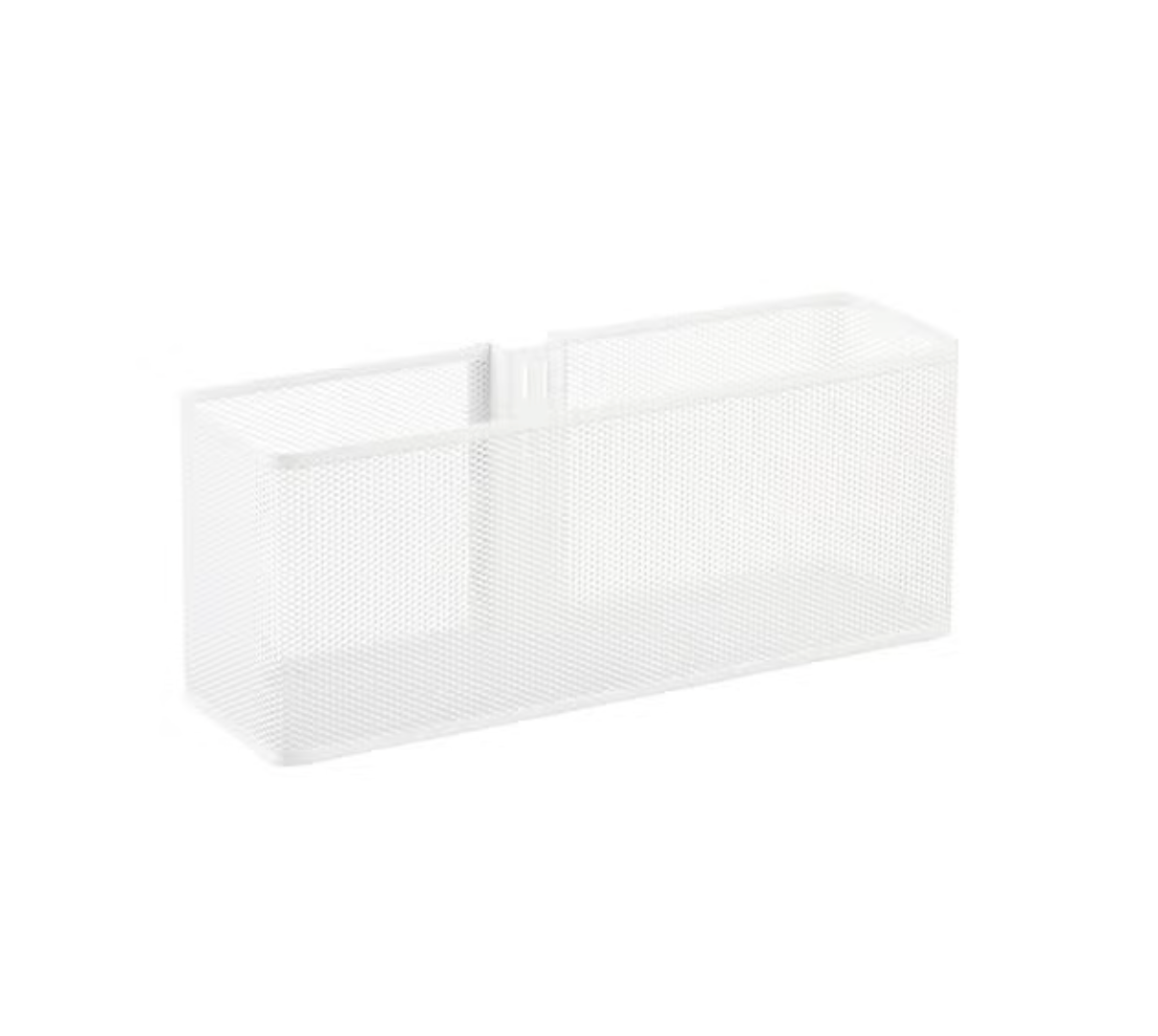 Elfa Utility Narrow Mesh Basket - White/Graphite