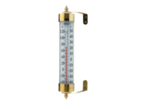 Conant T16LFB Vermont Grande View Thermometer, Living Finish Brass